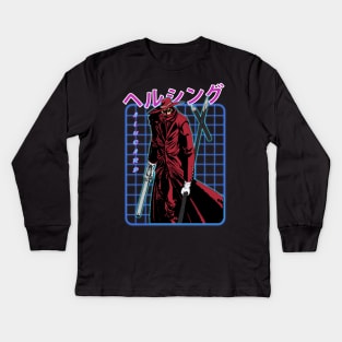 Alucard Awakens Hellsing's Eternal Darkness Kids Long Sleeve T-Shirt